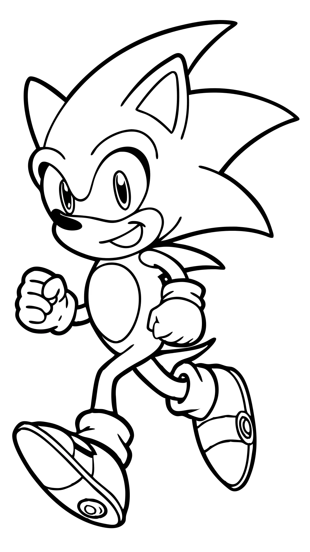 coloriages gratuits de Sonic the Hedgehog